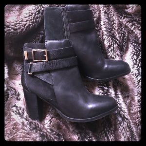 TOPSHOP “Harper” leather ankle boots/booties